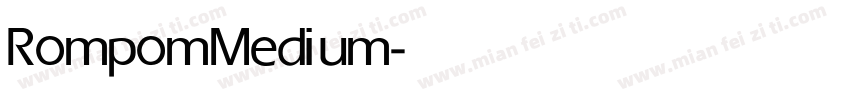 Rompom Medium字体转换